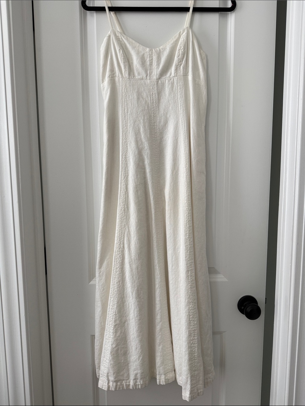Abercrombie & Fitch Linen Spaghetti Strap Maxi Dress